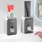 Automatic Toothpaste Dispenser for Kids, 2 PCS Toothpaste Squeezer for Kids & Family Shower Decor, is Wall Mounted Bathroom Accessories Organizer (Black, 2PCS)