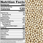 Chickpeas, White roasted salted, Oil free, Tasty Snack, Plant-Based Protein, Versatile, Energy, Garbanzo beans, All Ages, Packed in a Resealable Pouch Bag of 5 lbs. (80 oz.) by Presto Sales LLC