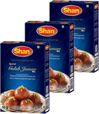 Shan Special Gulab Jaman Traditional Dessert Mix 3.53 oz (100g) - Powder for Sweet Dumpling with Sugar Syrup - Suitable for Vegetarians - Airtight Bag in a Box (Pack of 3)