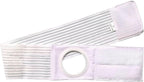 Ostomy Support Belt Hernia Abdominal Binder Stoma Band for Colostomy Patients Prevent Parastomal Hernia 2.76 inch Hole White (L)