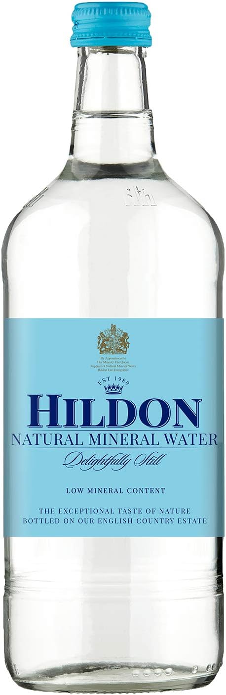 Hildon - Delightfully Still (Non-Sparkling) Natural Mineral Water, 25.3 fl oz (12 Glass Bottles)