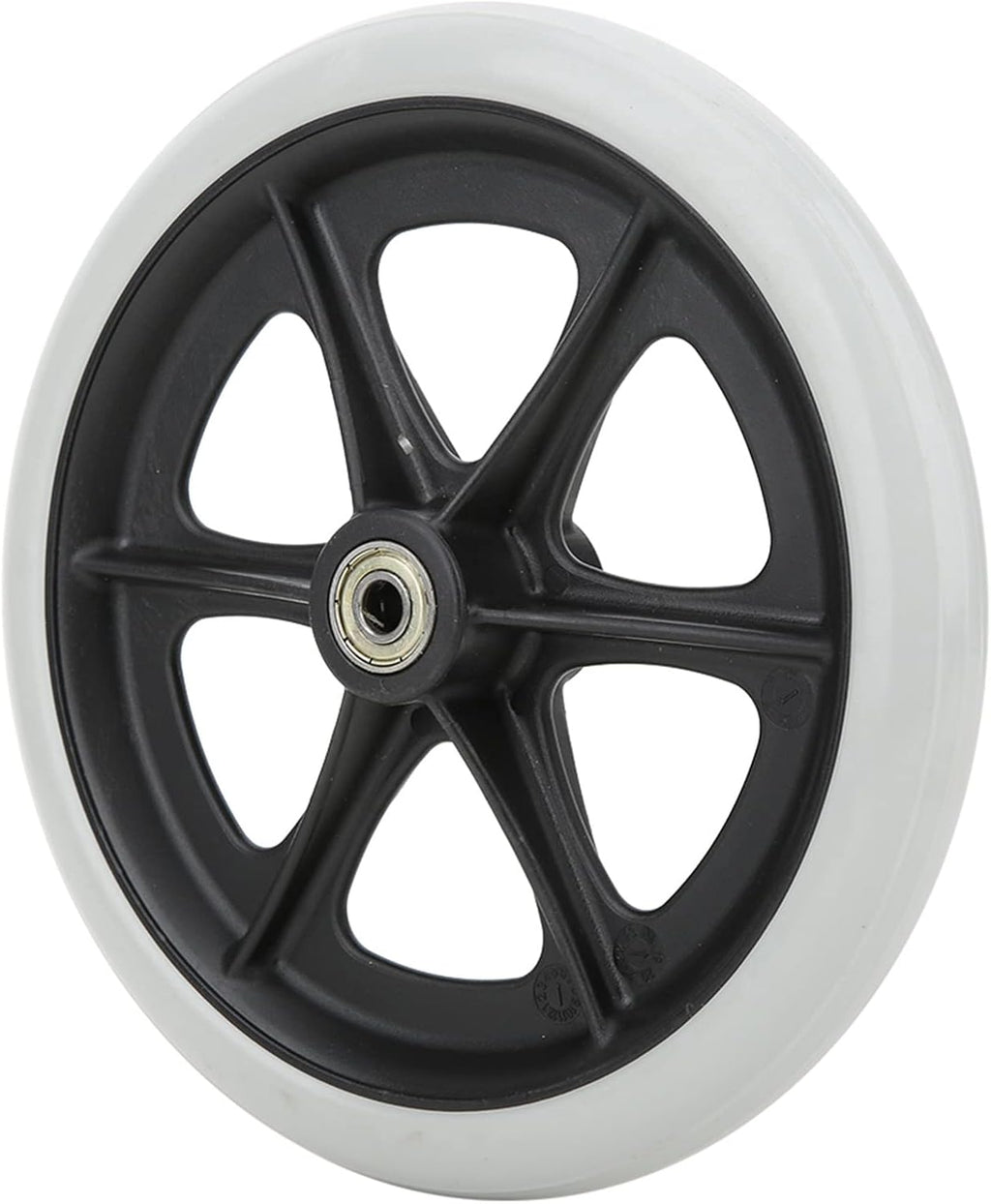 Garosa Wheelchair Front Wheels 8 Inch Front Caster Disabled Anti-Slip TPR Wheels Wheel Replacement for Wheelchairs Rollators Walkers(8 Inch)