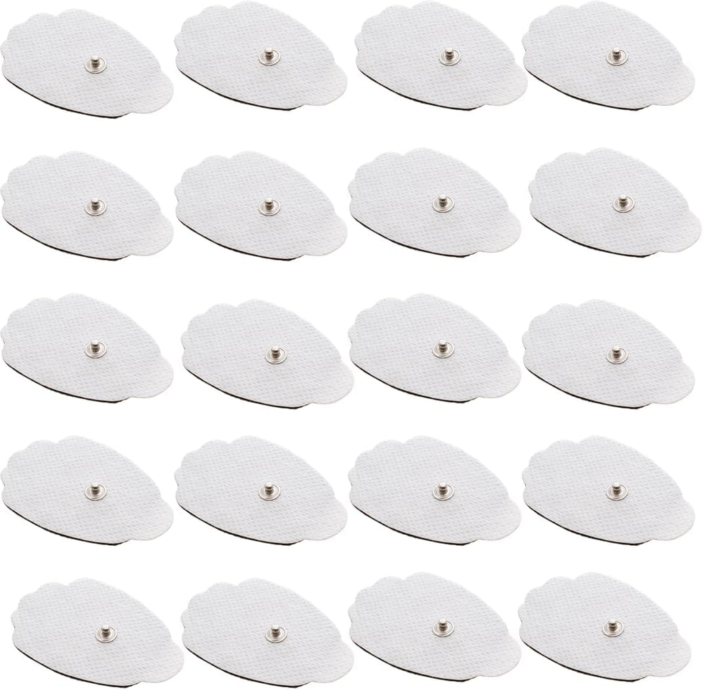 TechCare Massager Tens Unit Pads Patches Replacement Reusable 20 (10 Sets) Stick-on Pads FDA 510(k) Cleared