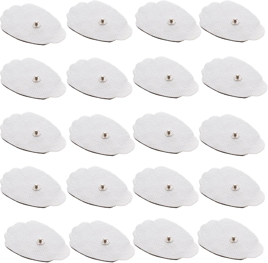 TechCare Massager Tens Unit Pads Patches Replacement Reusable 20 (10 Sets) Stick-on Pads FDA 510(k) Cleared