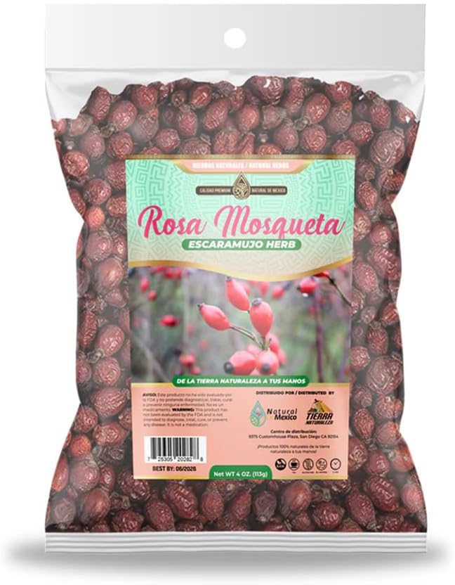 Escaramujo Rosa Mosqueta Herb Herbal Tea 4 oz.-113g Natural Mexican Herb Hierba Wild Crafted Natural De Mexico