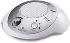 Homedics SoundSleep White Noise Sound Machine, Silver, Small Travel Size with 6 Relaxing Nature Sounds, Portable Therapy for Home, Office, Nursery, Auto-Off Timer