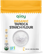 Quay Naturals Organic Tapioca Starch Flour 1.5 lb - Gluten Free, Non-GMO - 100% Yuca Root - Thickening Agent for Sauces & Gravies - Organic Tapioca Flour