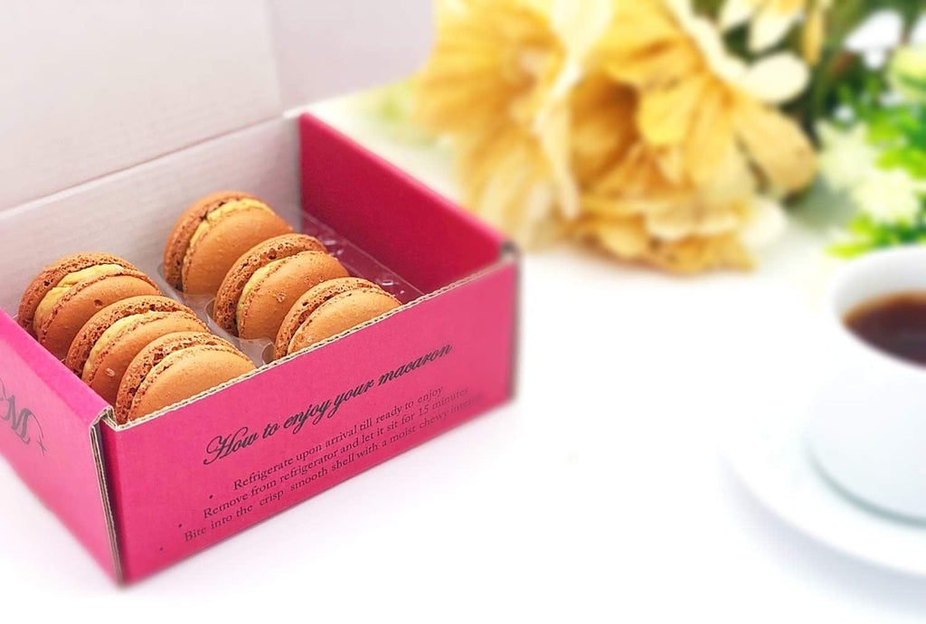 6 Pack Gluten Free French Salted Caramel Macaron