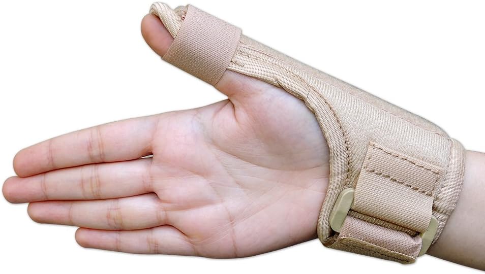 HealthGoodsIn - Pediatric Thumb Spica Splint | Thumb Spica Splint for Kids | Thumb Brace for Tissue Injuries | Support Brace with Thumb Spica Lightweight, Breathable | Fits Both Hands