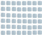 TENS Unit Pads 48 Pcs Wired Self-Adhesive Electrodes Premium Replacement Pads for TENS Units - 2x2 Inches (2x2-48 Pcs)