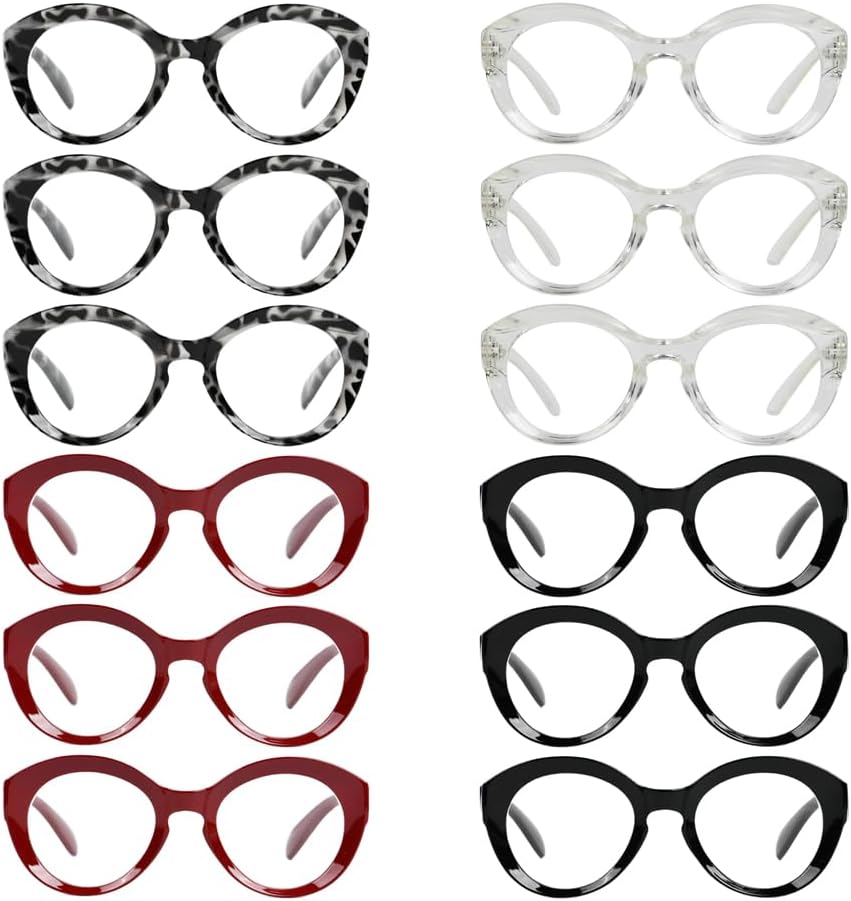 Eyekepper 12 Pack Reading Glasses for Women Ladies Readers