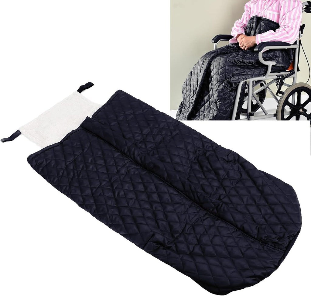 DaoGeSir Wheelchair Blanket for Warmth and Comfort, Plush Heated Blanket Lower Body Wheelchair Cover Wheelchair Warmer Cover Blanket for The Aged Patient Wind Protection Sleeping Bag
