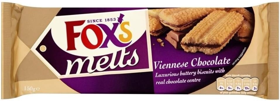 Fox's Melts Chocolate Viennese Biscuits 150G