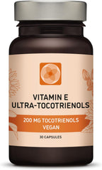 Ultra Tocotrienol 200mg Vitamin E Vegan – All 4 tocotrienols - Alpha Tocotrienol + Beta Tocotrienol + Gamma Tocotrienol + Delta Tocotrienol – No Tocopherols (30)