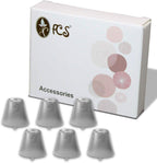 FCS Pack of 6 Click Sleeve for Siemens Signia Silk Primax Click CIC (Vented-Small).