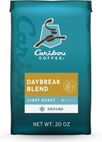 Caribou Coffee, Light Roast Ground Coffee, 100% Arabica Coffee - Daybreak Morning Blend 20 Ounce Bag