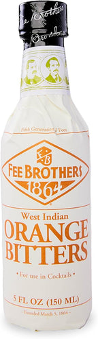 Fee Brothers West Indian Orange Cocktail Bitters - Aromatic Cocktail Mixer & Concentrated Flavoring, Gluten Free, Vegan-Friendly, 5 fl oz