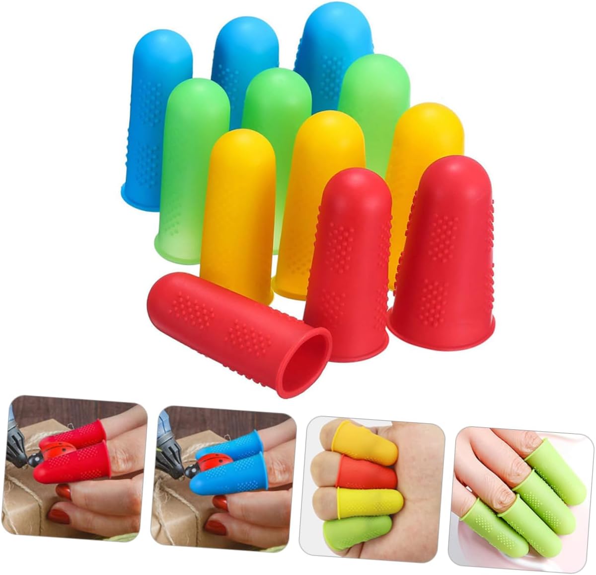 Protective Finger Sleeves Silicone Heat Gloves Thumb Protector for Bbq Winter Little Hands