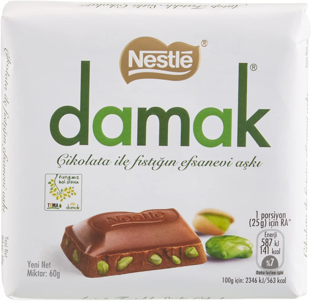 Pistachio Milky Chocolate Squares, 2 Pack by Nestle