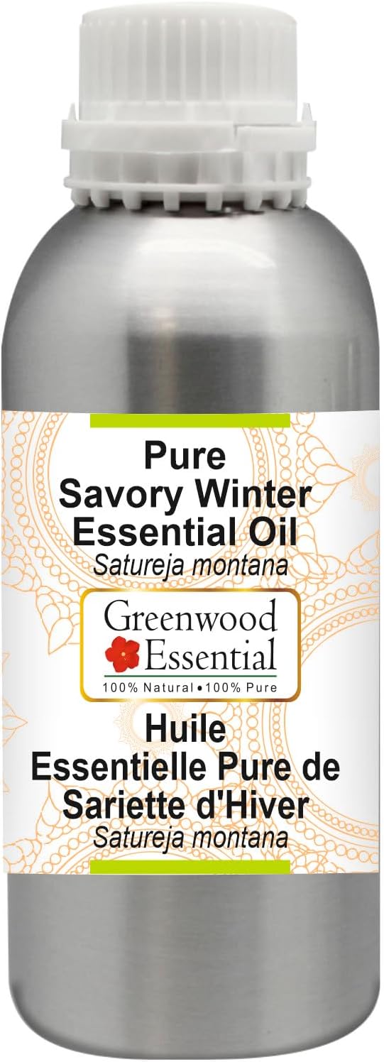 Greenwood Essential Pure Savory Winter Essential Oil (Satureja Montana) Steam Distilled 1250ml (42 oz)