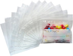 Serfeymi Pill Bags for Travel Pill Pouch Organizer Pack of 120 BPA Free 3 x 2.75 inch Reusable Pill Pouches for Medicine with Write on Label & Zipper Seal Waterproof AM PM Pill Baggies for Supplements