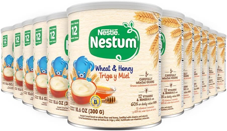 Nestle Nestum Instant Cereal, Wheat & Honey, 10.5 Ounce (Pack of 12)
