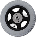 Wheelchair Wheels Assembly, 0mm / 12.6in Inflatable Wheel, 4 Hole Alloy Steel Hub Disabled Vehicle Rear Tyre for Electric Wheelchairs and Trolleys