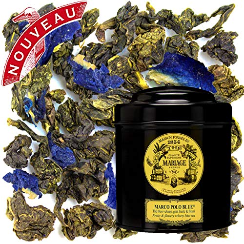 Mariage Freres. Marco Polo Blue 100g Loose Tea, in a Tin Caddy (1 Pack).