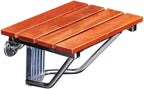 Wall Mounted Shower Seat,Folding Bathroom Stool,Shower Seat Stool,Foldable Wall Shower Stools and Chair Wall Mounted Wooden Folding Shower Seat Wood Change Shoes Stool Stainless St