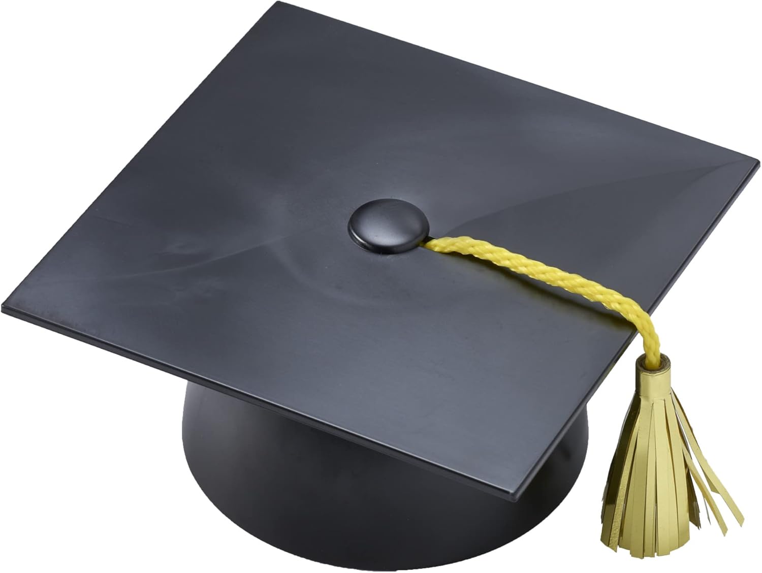 DecoPac Black Grad Cap with Tassels Cake Topper, Elegant Graduation Hat Cake Decoration, Food Safe, Pack of 12 (22422)