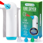 Electric Ear Dryer for Swimmer’s Ear by Tilcare - Rechargeable Ear Drying Water Remover for Swimming, Showering, and Hearing Aids - Comes with 3 Ear Drying Tips & Carrying Pouch