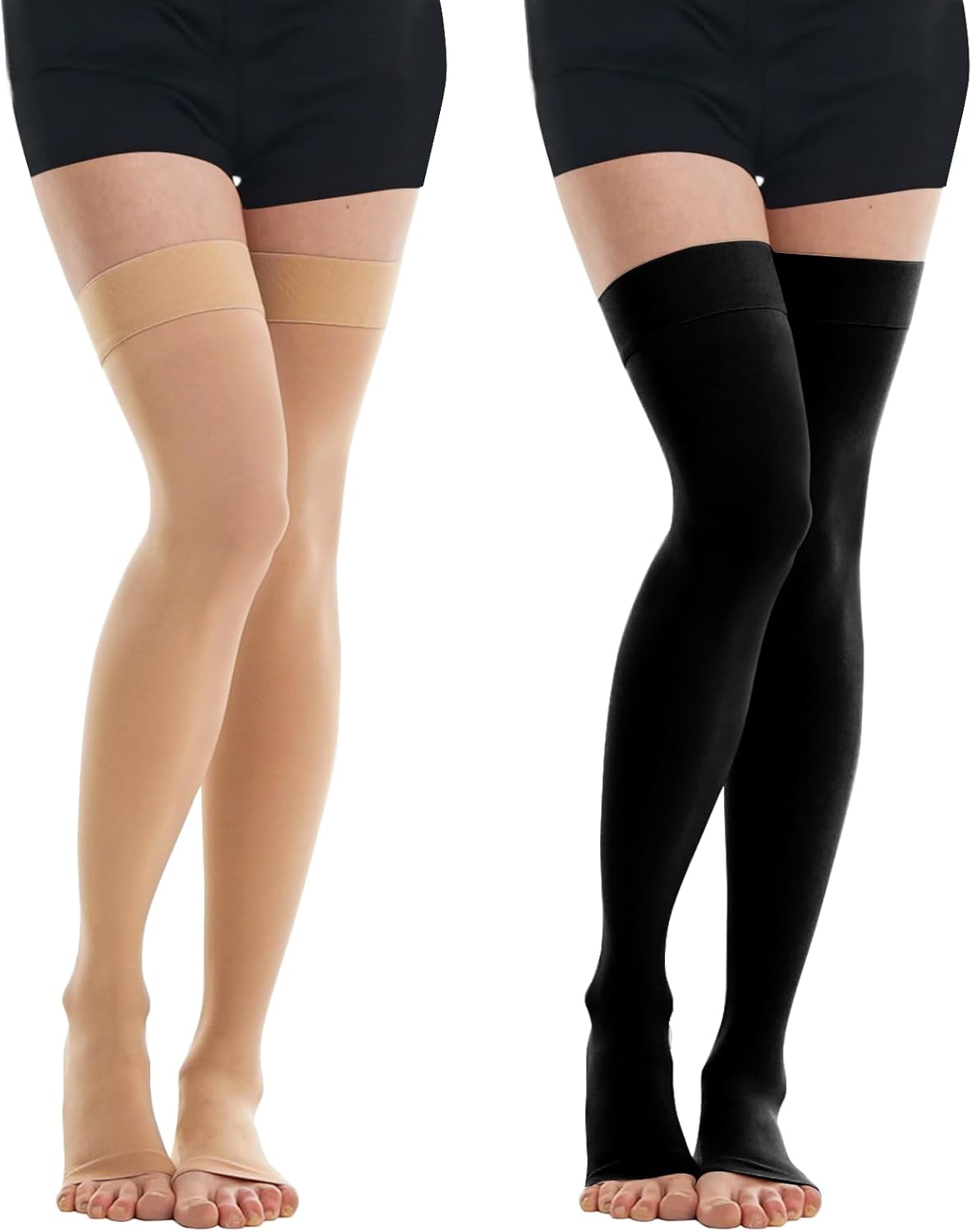 20-30mmHg Thigh High Compression Stockings, Silicone Dot Band Anti-Slip Compression Socks for Women & Men, Medical Compression Socks for Nurses,Pregnant,Varicose Veins, Sports Recovery