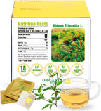 Soilmount - Beggarticks Tea - |Bidens Tripartita|Trifid Bur-marigold|Bidens Tripartita L.|Trifid Bur-marigold|Gui Zhen Cao|鬼针草|귀신침 초| - Pure Herbal Tea - Natural, Organic, Non-GMO, Clean Ingredients, Caffeine Free (18 Tea Bags, Box 1)