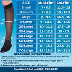 ABSOLUTE SUPPORT Made in USA - Sheer Compression Socks for Women 15-20 mmHg - Support Hose Knee High Stockings - A101