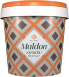 Maldon Salt, Smoked Sea Salt Flakes, 1.1 lb (500 g), Bulk Tub, Kosher, Natural, Gently Smoked Over Oak, Handcrafted, Gourmet, Pyramid Crystals