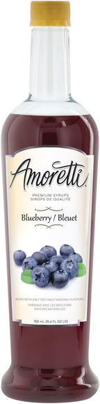 Amoretti Premium Syrup, Blueberry, 25.4 Ounce