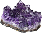 SHOUD Purple Crystal Cluster Healing Natural Amethyst Quartz Specimen Crafts Ornament Decoration Decoration