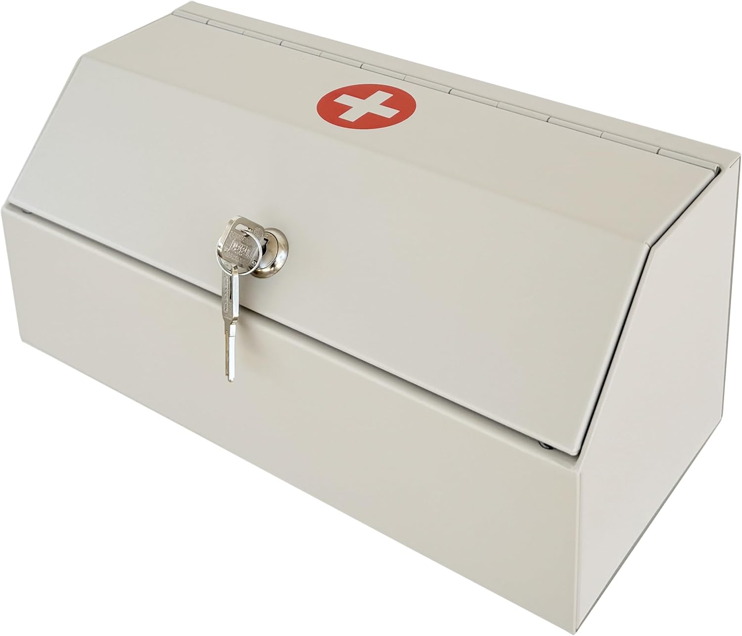 Lock Box for Safe Medication Storage, Lockable Medicine Cabinet with Child-Proof Organizer, Wall Mounted for Prescriptions, Personal Medicines, and Medical Supplies - Secure and Durable
