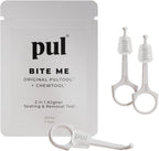 PUL 2-in-1 Aligner Removal Tool and Chewies for Invisalign Aligners, Retainers and Trays - Patented Invisalign Remover Tool for Easy Removal & Secure Fit - Pack of 3, White