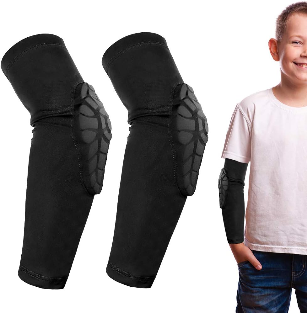 AceList Kids/Youth 5-15 Years Sports honeycomb Compression Knee Pad Elbow Pads Guards Protective Gear for Basketball, Baseball, Football, Volleyball, Wrestling, Cycling...