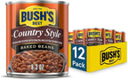 Bush's Best Baked Beans, Country Style with Bacon and Brown Sugar, 8.3 OZ (Pack of 12)
