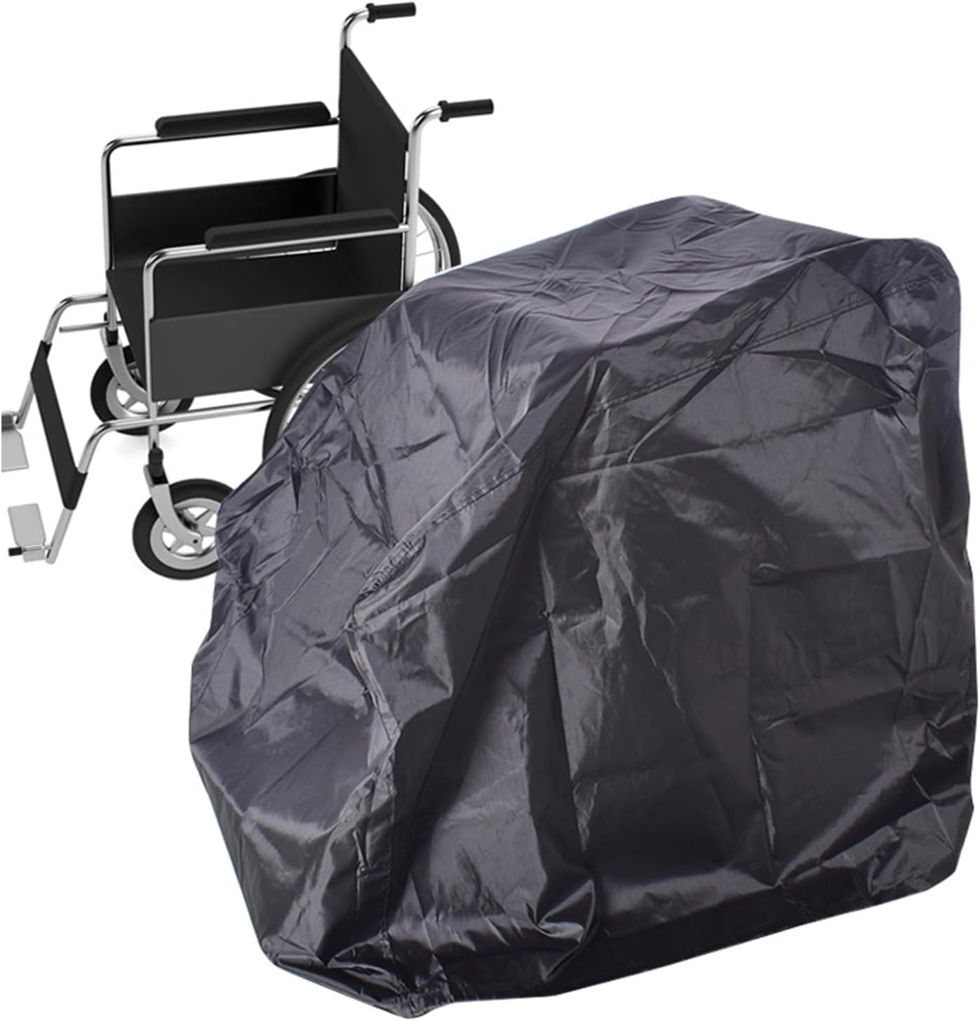 Wheelchair Cover with Adjustable Drawstring - Waterproof Dustproof Windproof Protective Cover for Electric Wheelchairs, UV & Snow Protection, Indoor & Outdoor Use
