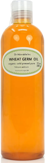 Dr Adorable - 12 oz - Wheat Germ Oil Unrefined - 100% Pure Natural Organic Cold Pressed