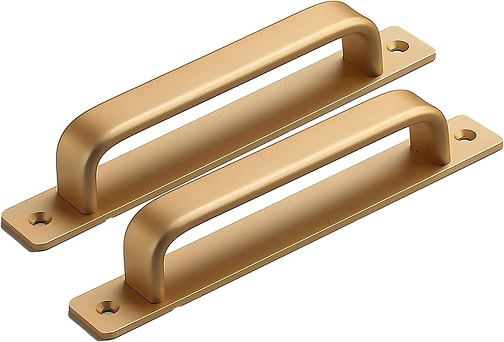 Drawer Handles Furniture Hardware Pull Aluminium Alloy Push Plate Sliding Barn Door Garden Shed Pull Handles Furniture Cupboard Cupboard