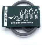 Blood Pressure Cuff with Different Size Tubes (Neonate(6~11cm), Green Nylon + 35cm Single Tube)