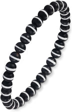 Agate Round Beaded Bracelet for Women Men Natural Agates Stone Healing Bracelets Stretch Elastic Handmade Polished Gemstone Beads Bracelet