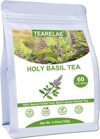 TEARELAE - Holy Basil Tea Bags - 60 Count - 100% Pure Natural Holy Basil Leaves - Aid in Digestion, Boost Immune System - Non-GMO - Caffeine-Free