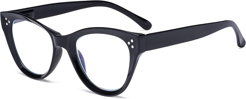 Eyekepper Large Cateye Design Reading Glasses Oversized Readers for Women Reading - Black +3.50