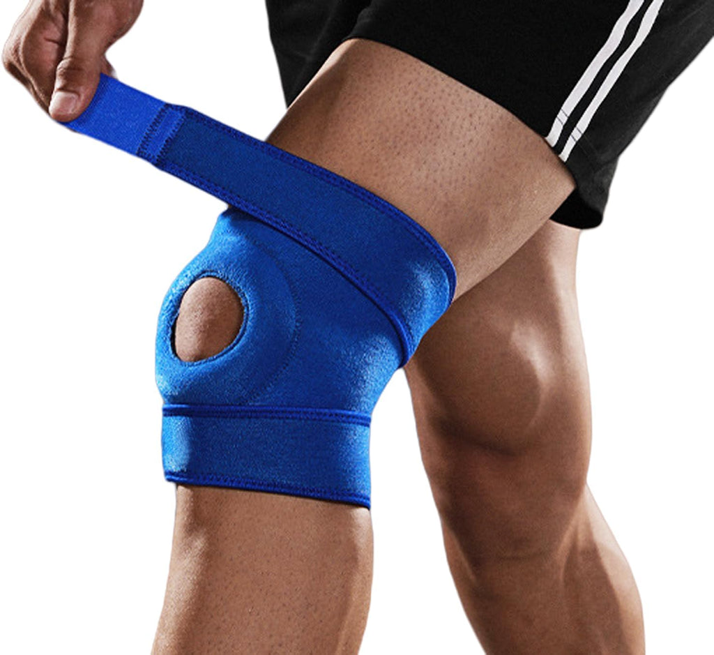 Knee Brace for Men Women Knee Braces for Knee Pain, Patellar Tendon Support Strap, Knee Brace for Meniscus Tear Compression Sleeve, Fit Under 170lbs (Blue)