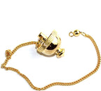Jet Brass Dome Metal Pendulum Pot Chamber Dowsing Healing Meditation Wicca Spiritual Answers Image is JUST A Reference.